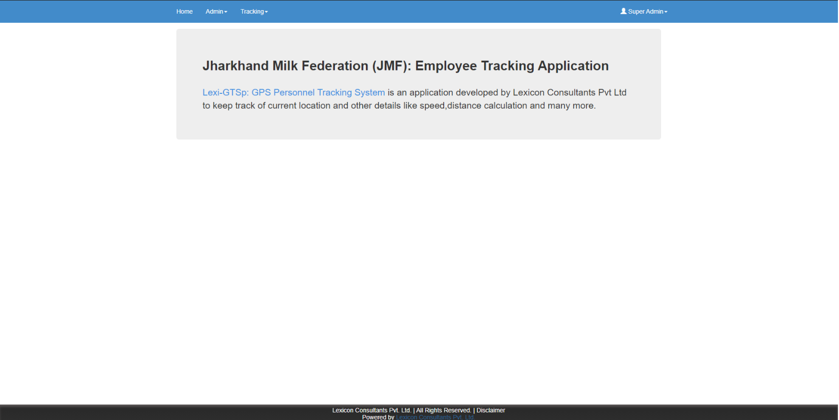 Screenshot of Lexi-GTSp application